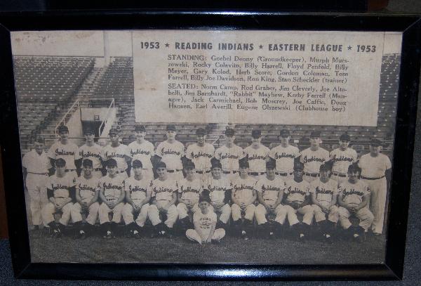 1953 Reading Indians Baseball Team Picture