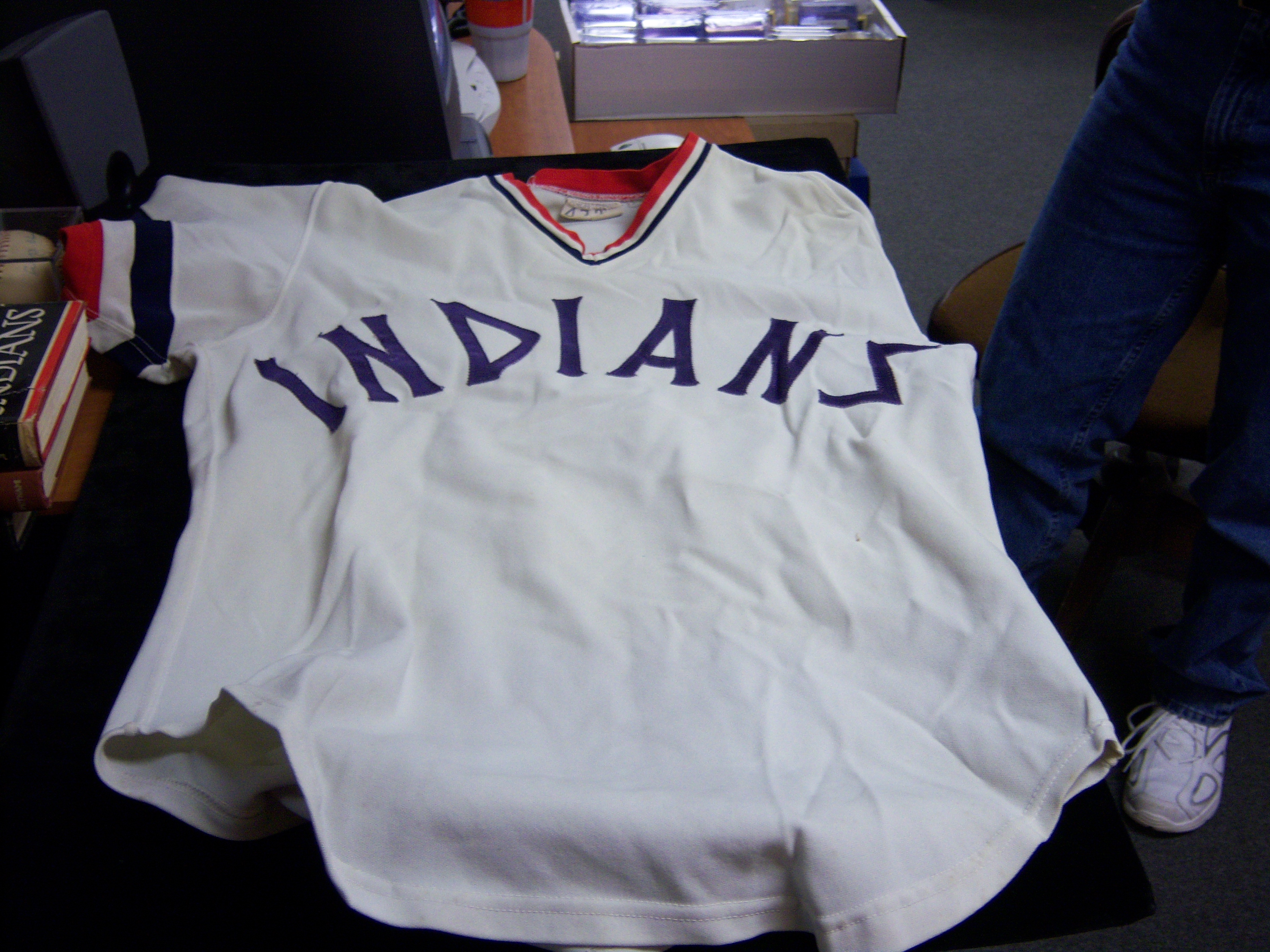 indians game worn jersey