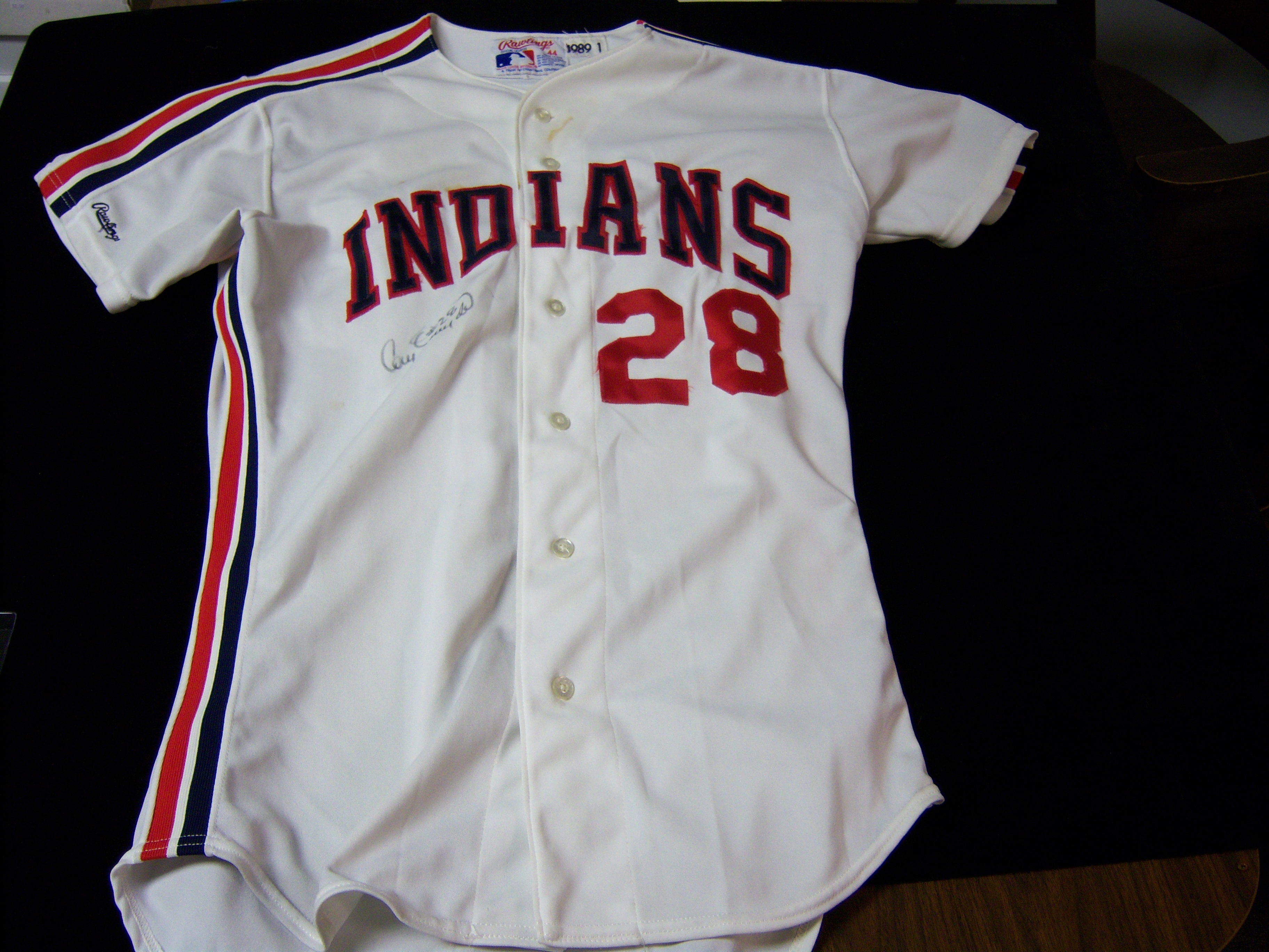 Lot Detail - 1989 Cory Snyder Cleveland Indians Game Used Autographed  Baseball Jersey