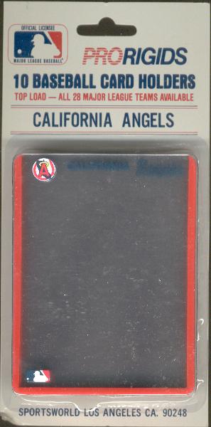 California Angels Team Logo/Name Top Load Holders- 1 Box of 120 Holders