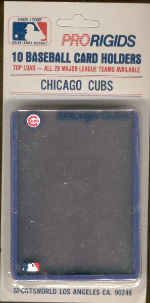 Chicago Cubs Team Logo/Name Top Load Holders- 1 Box of 120 Holders