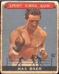 1933 Sport Kings- #44 Max Baer, Boxing