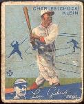 1934 Goudey Baseball- #10 Chuck Klein, Chicago Cubs