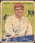 1934 Goudey Baseball- #18 Heine Manush, Washington Senators