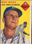 1954 Topps Baseball- #126 Ben Wade, Dodgers