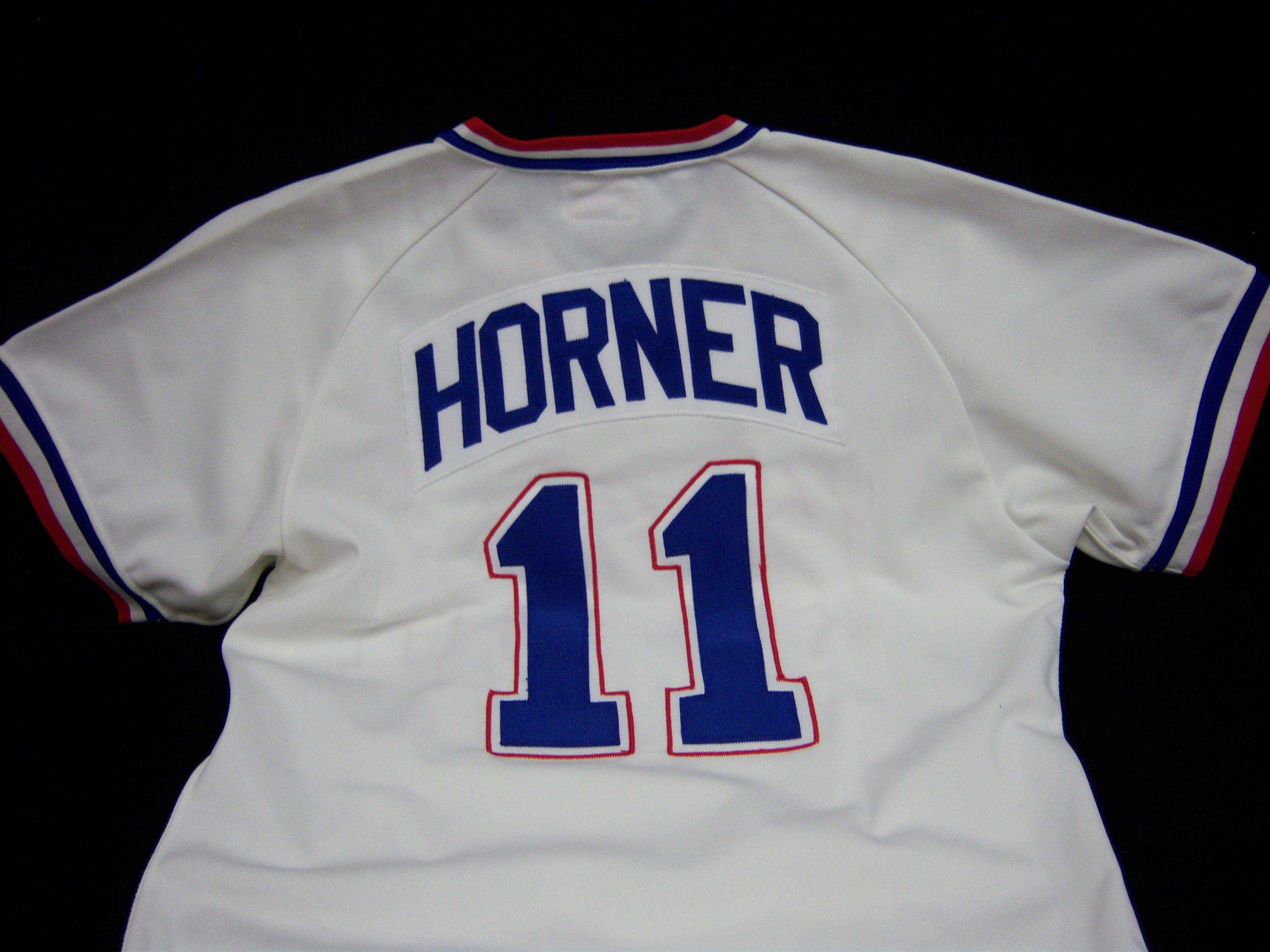 Lot Detail - Bob Horner Wilson Replica Size 42 Atlanta Braves #11 Home  Jersey
