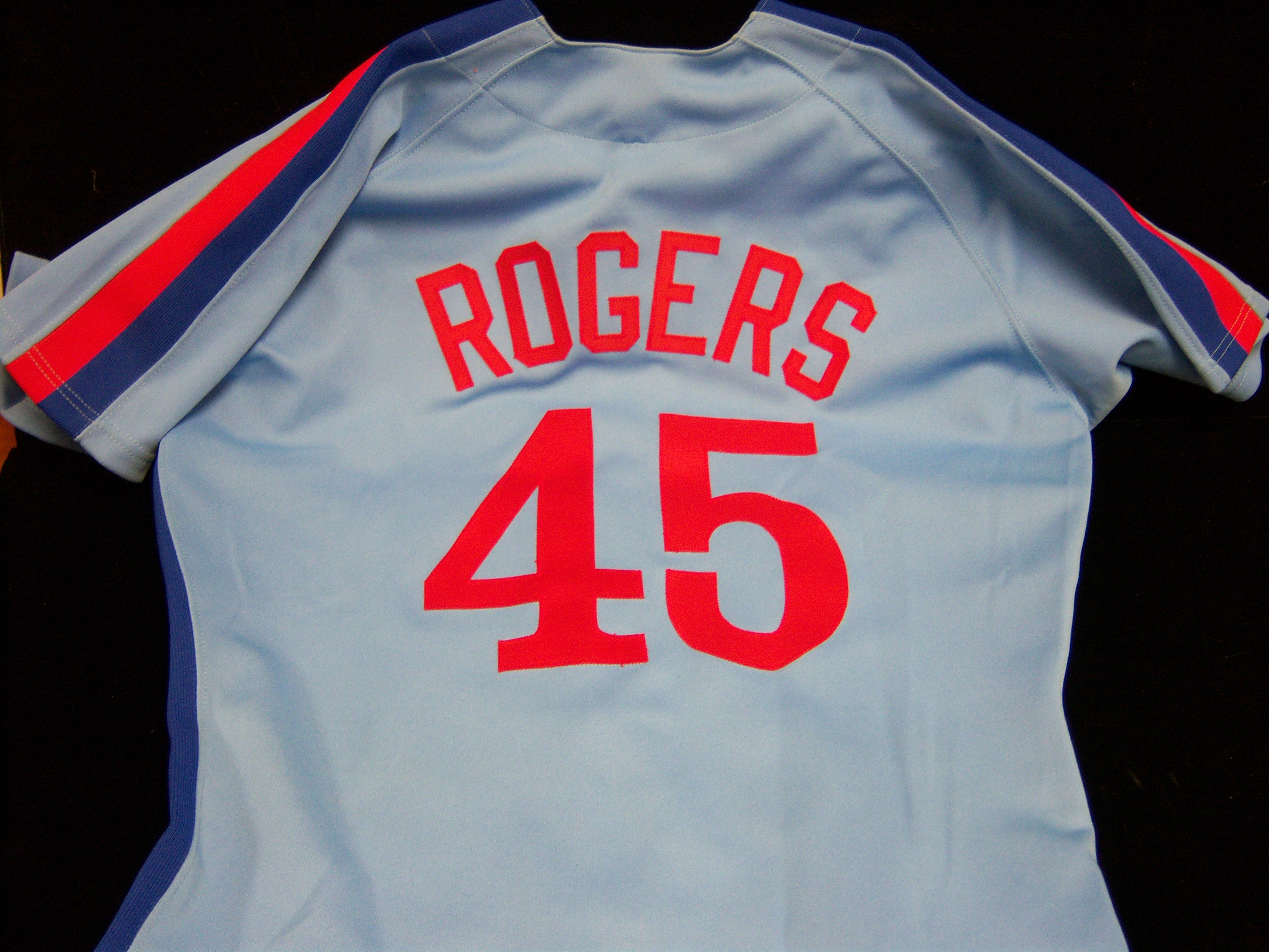 Lot Detail - Steve Rogers Rawlings Replica Size 42 Montreal Expos #45 Away  Jersey
