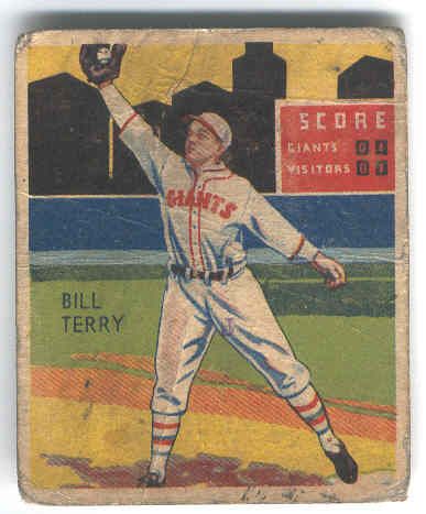 1935 Diamond Star- #14 Bill Terry, Giants