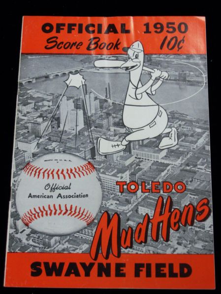 1950 Toledo Mud Hens Scorebook- vs. Minneapolis Millers