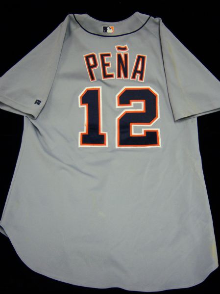 2003 Detroit Tigers Road Jersey- #12 Carlos Pena