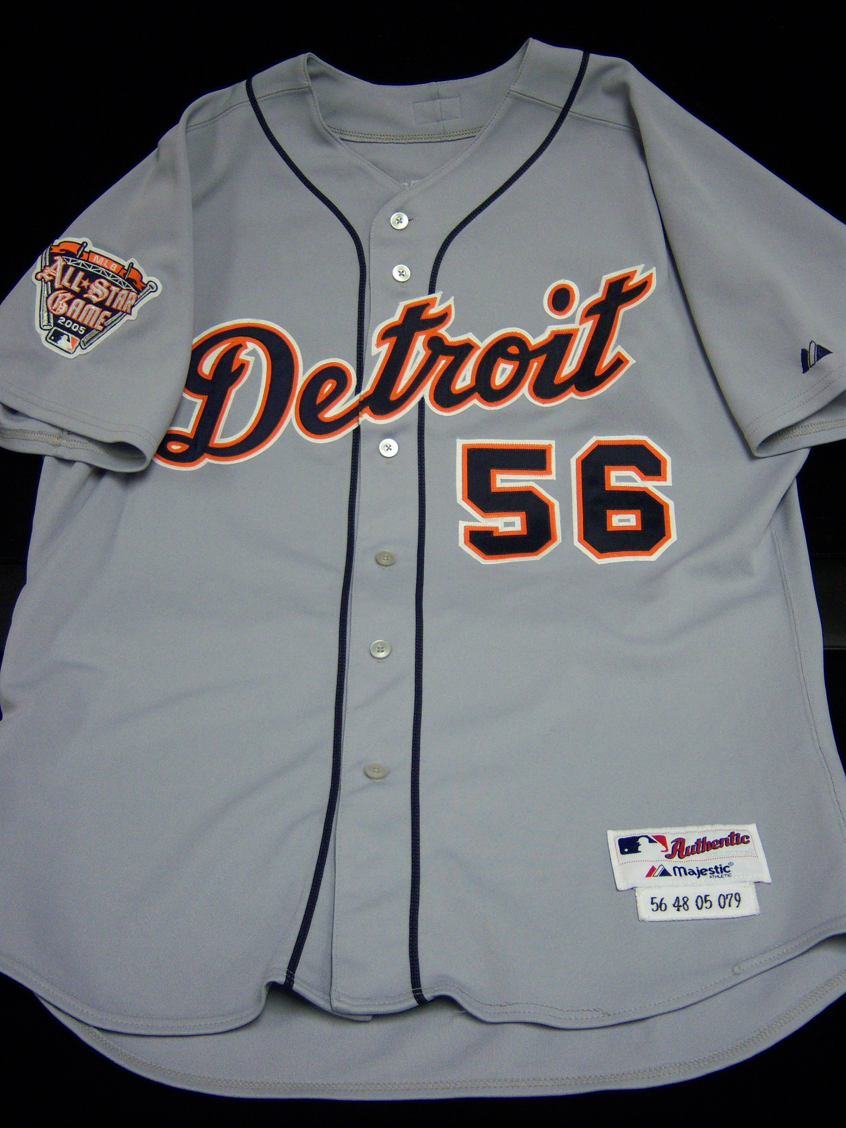 Lot Detail - 2005 Detroit Tigers Road Jersey- #56 Fernando Rodney