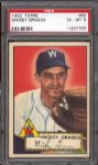 1952 Topps Baseball- #90 Mickey Grasso, Washington- PSA Ex-Mt 6