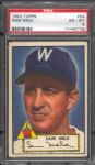 1952 Topps Baseball- #94 Sam Mele, Senators- PSA Ex-Mt 6 