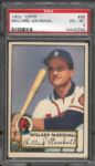 1952 Topps Baseball- #96 Willard Marshall, Braves- PSA Ex-Mt 6