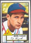 1952 Topps Bb- #165 Eddie Kazak, Cards