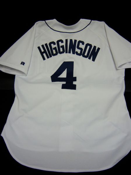 2000 Bobby Higginson Game-Worn #4 Detroit Tigers Spring Training Home Jersey