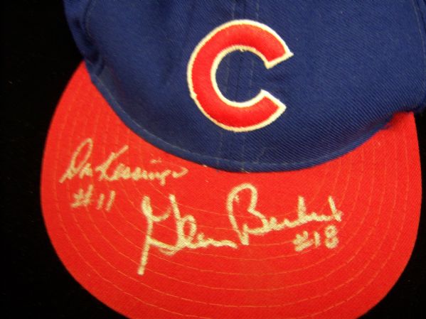 Chicago Cubs New Era Size 7 Hat- Autographed by Don Kessinger & Glenn Beckert