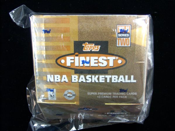 1997-98 Topps Finest Series 2 Basketball – 1 Unopened HTA Jumbo Wax Box- 12 packs/ 13 cards per pack