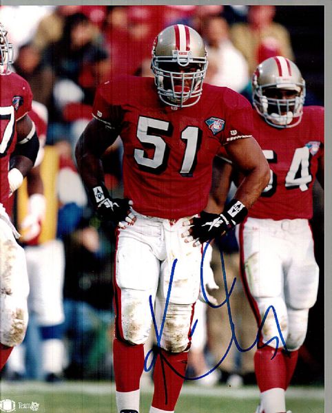 Ken Norton, Jr. Autographed San Francisco 49ers Color 8 x 10 Photo