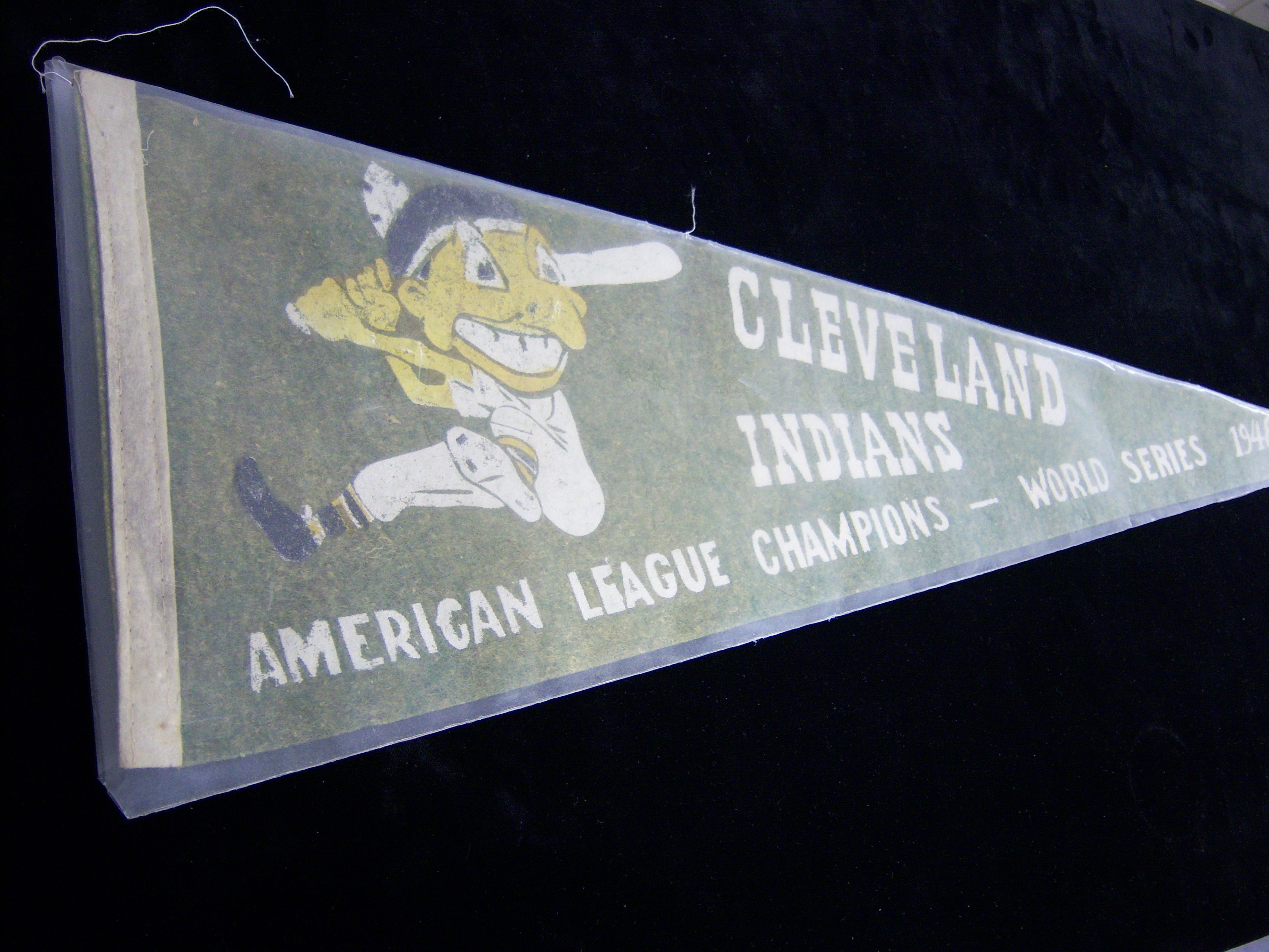 Vintage 1948 Indians World Series Champions Pennant