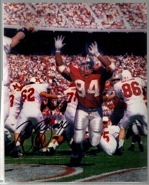 Autographed Ohio State Ftbl. Color 8 x 10- Rodney Bailey