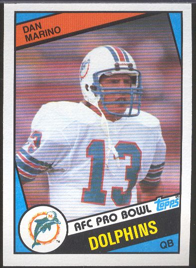 1984 Topps Football- #123 Dan Marino RC, Dolphins