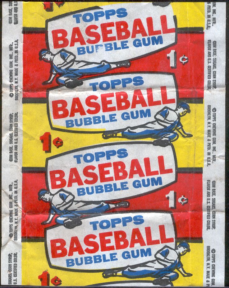 1957 Topps baseball card & wrapper