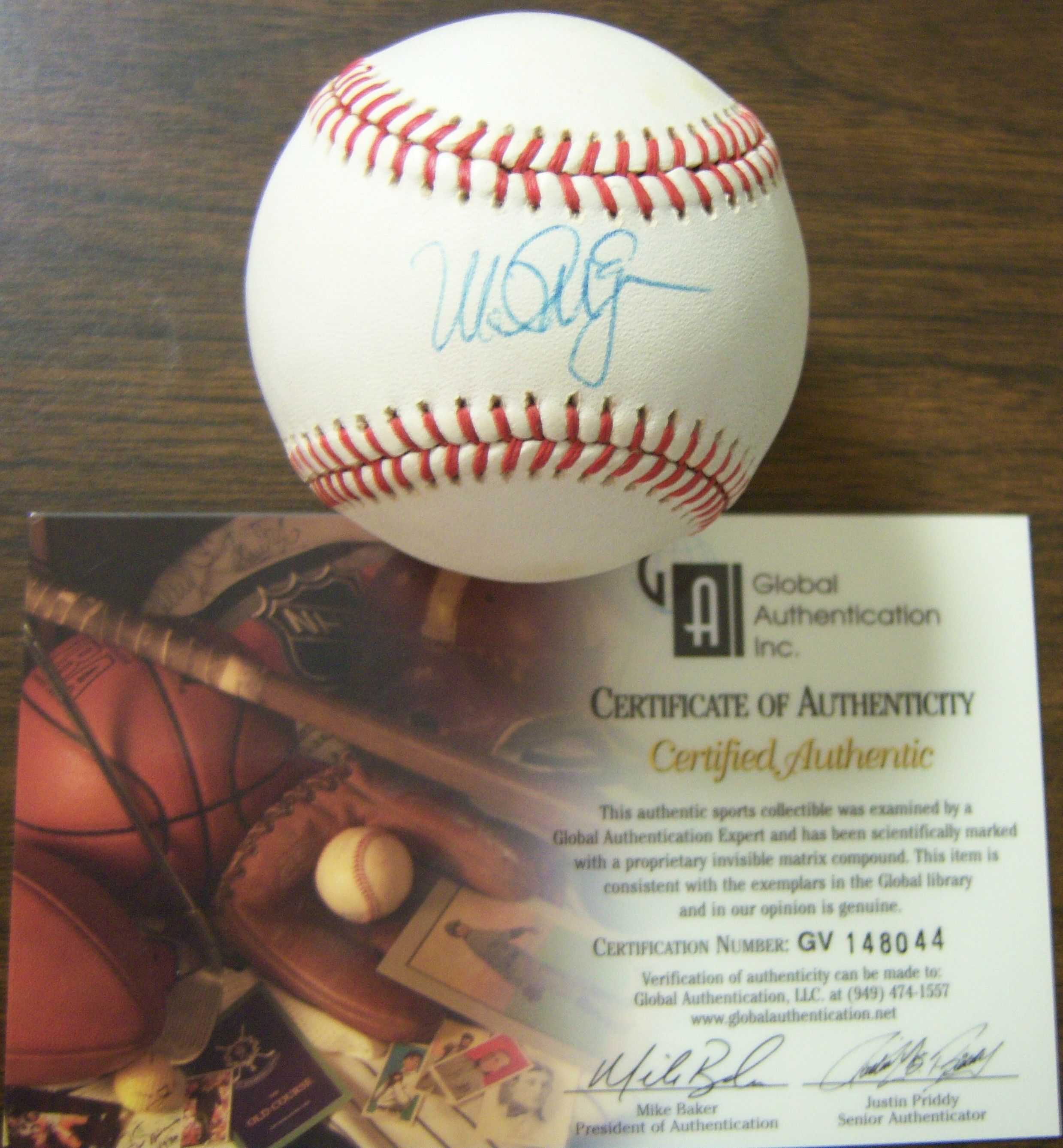 Lot Detail Mark McGwire Cardinals Global Authentication Inc