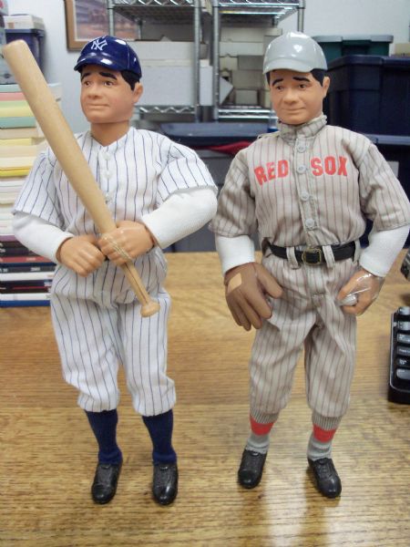 Kenner 12” Poseable Cooperstown Collection Dolls- Babe Ruth- 2 Diff.(1 Red Sox & 1 Yankees)