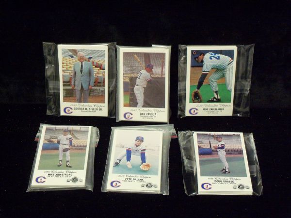 1984-86 Columbus Clippers Minor League Baseball Police Sets- 10 Sets