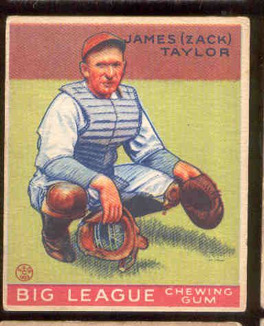 Lot Detail - 1933 Goudey Baseball- #152 James Zack Taylor, Cubs