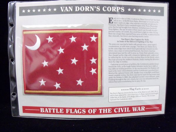 Willabee & Ward “Battle Flags of the Civil War”- #13 Van Dorn’s Corps Patch