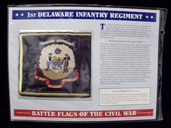 Willabee & Ward “Battle Flags of the Civil War”- #38 1st Delaware Infantry Regiment Patch