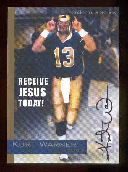 Kurt Warner 2000 Collector's Series NFL MVP 1999 Thank You Jesus!