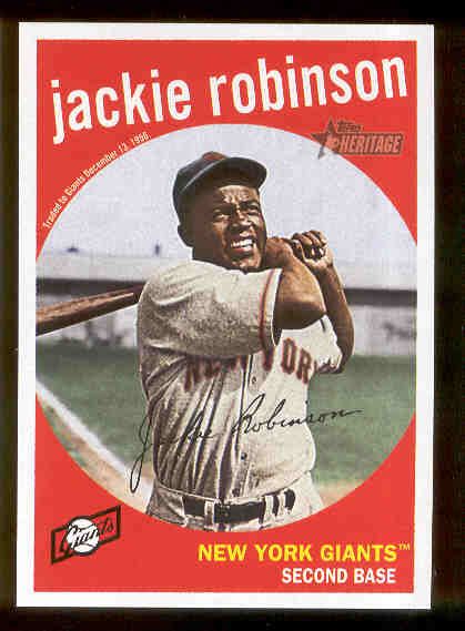 2009 TOPPS HERITAGE JACKIE ROBINSON CARD at 's Sports