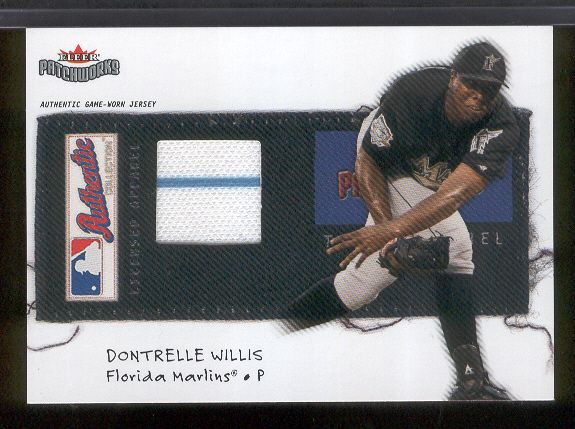 Dontrelle Willis 2004 Fleer Game Worn Jersey Card