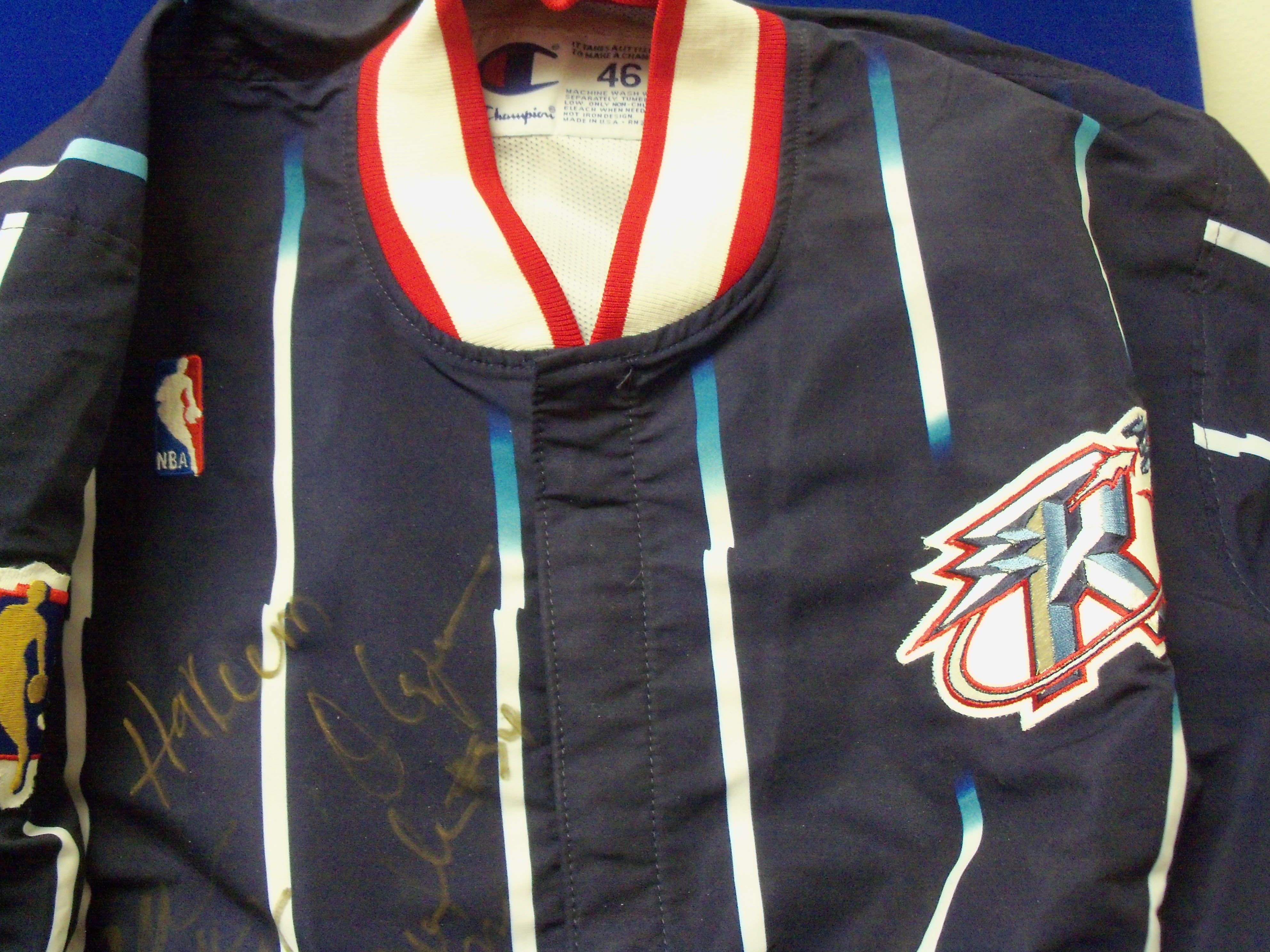 1980's-90's Houston Rockets Game Worn Warmup Shirt, Jacket and, Lot #83768