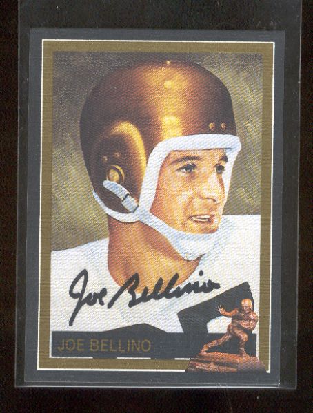 1991 Heisman Collection Ftbl. “Certified Autograph”- Joe Bellino, Navy- #12/200!