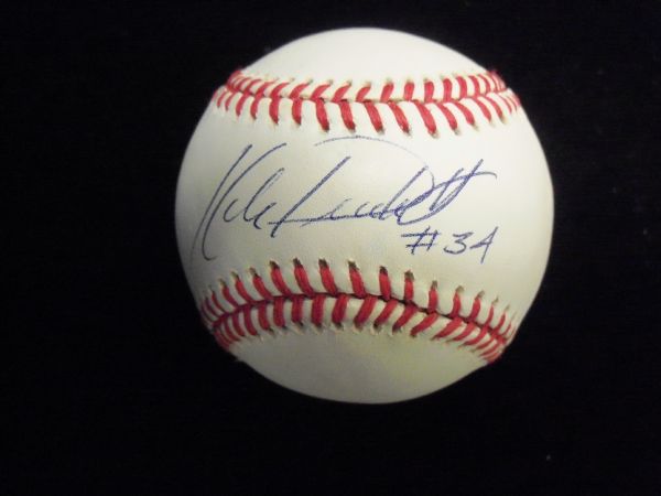 Kirby Puckett Autographed Official Bobby Brown AL Baseball- JSA Certified