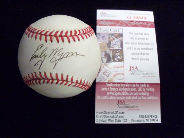 Early Wynn Autographed Official Bobby Brown AL Baseball- JSA Certified