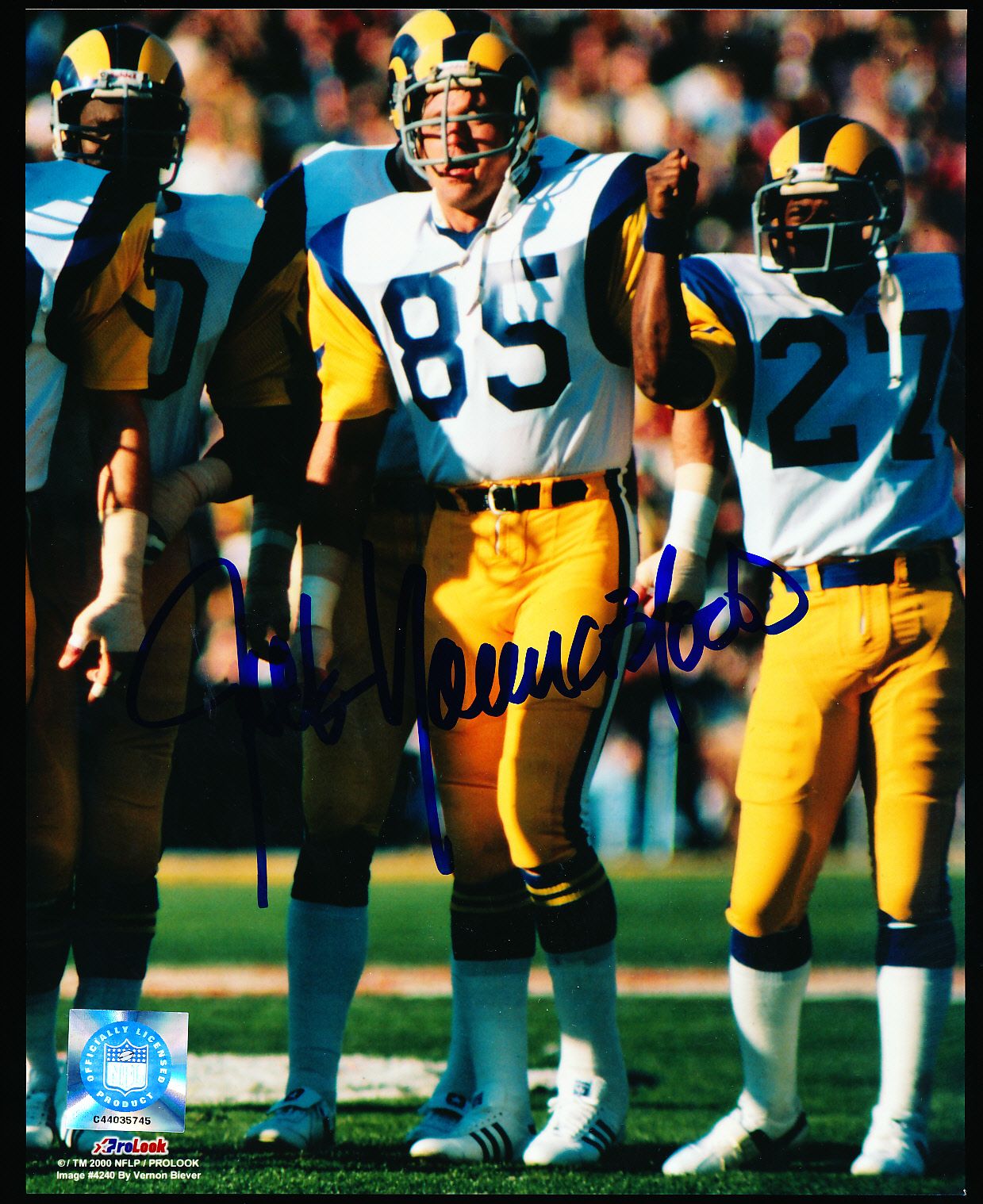 Los Angeles Rams Jack Youngblood Signed Blue & Yellow