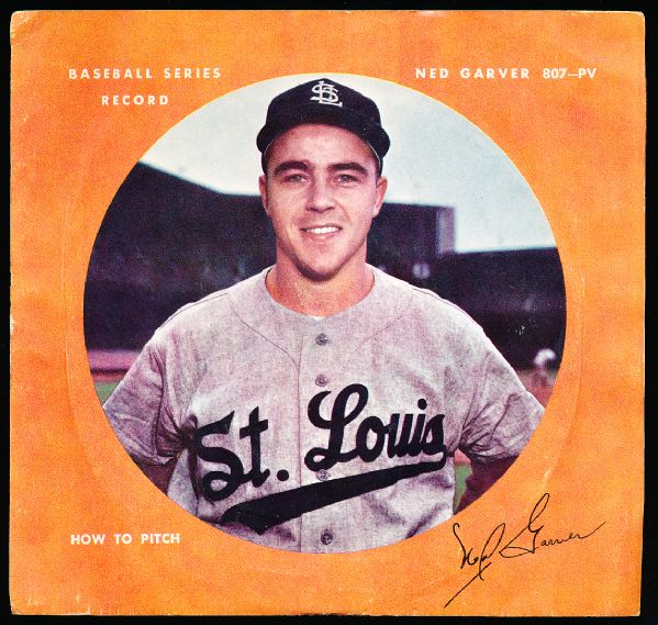 1952? Columbia Records Baseball Series- 45 RPM- Ned Garver, St. Louis Browns