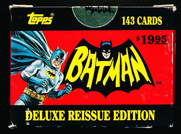 Lot - 1989 Topps “Batman Deluxed Edition” sealed Set of 143 Cards- 1966 Reprints