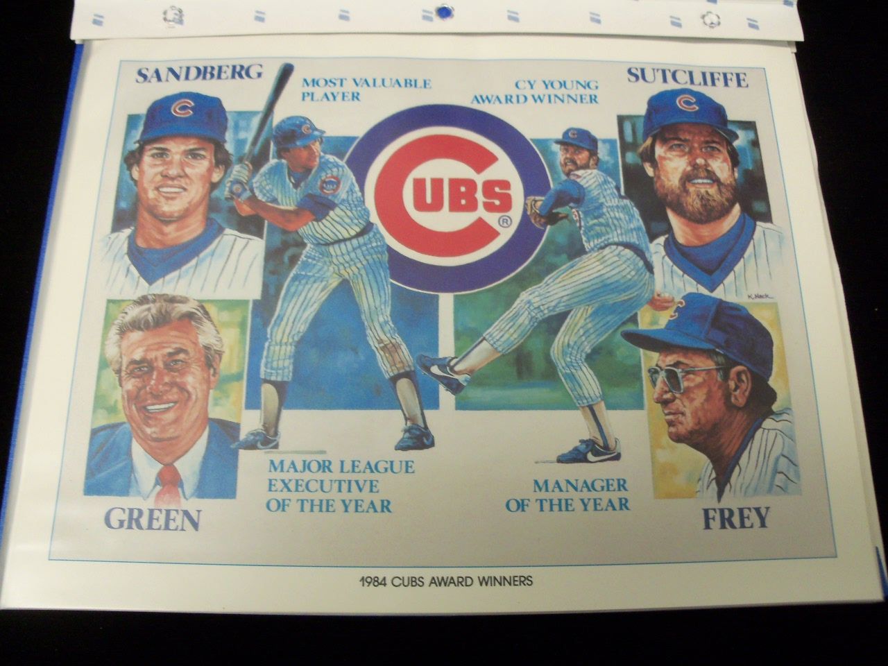 1984 Chicago Cubs Unocal Complete Set of 16