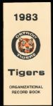 1983, 1984, 1985 Detroit Tigers Organizational Record Books