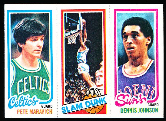 1980-81 Topps Bask- #30 Maravich/194 Dennis Johnson/264- 4 Cards