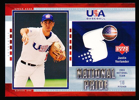 2003 Upper Deck USA Baseball National Team Justin Verlander