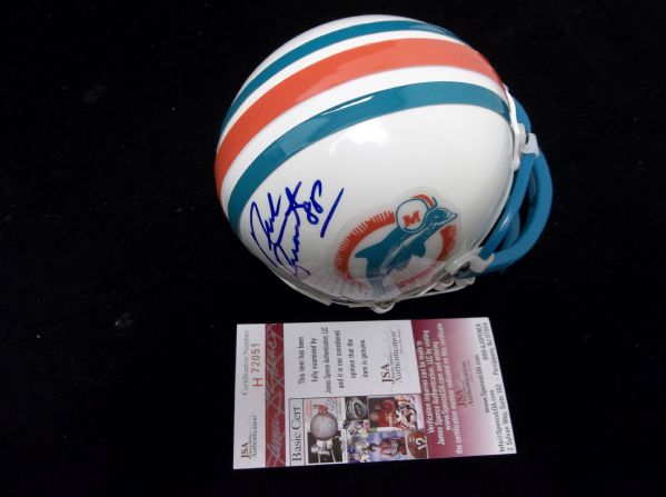 Nick Buoniconti Autographed Miami Dolphins Mini-Helmet- JSA Authenticated