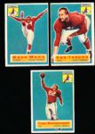 1956 Topps Football- 3 Diff. Chicago Cardinals- SP
