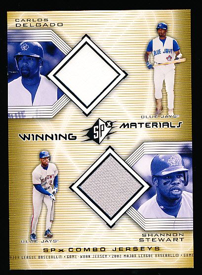 Lot Detail - 2002 SPx Baseball- “Winning Materials 2-Player Jersey ...